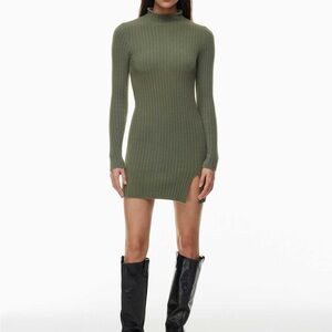 Aritzia Wilfred Free Hush Knit Station Dress XS